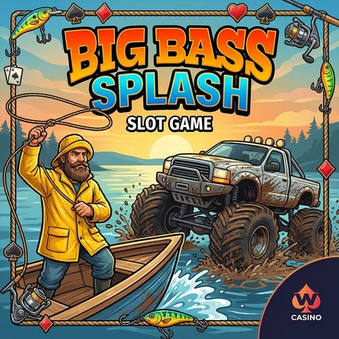 Big Bass Splash slot poster, a 96.71% RTP game you can search on Betty Casino